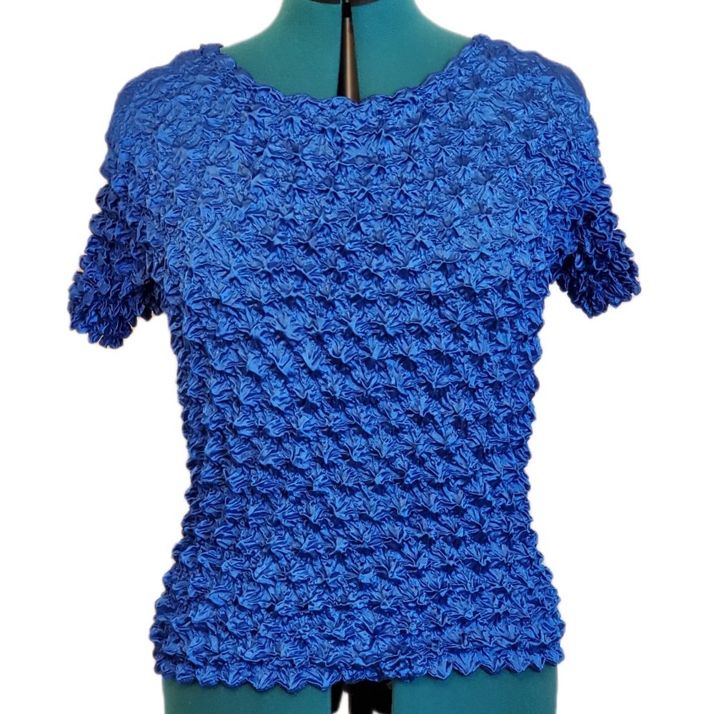 F.C. Y2K Royal Blue Popcorn Shirt Size OS